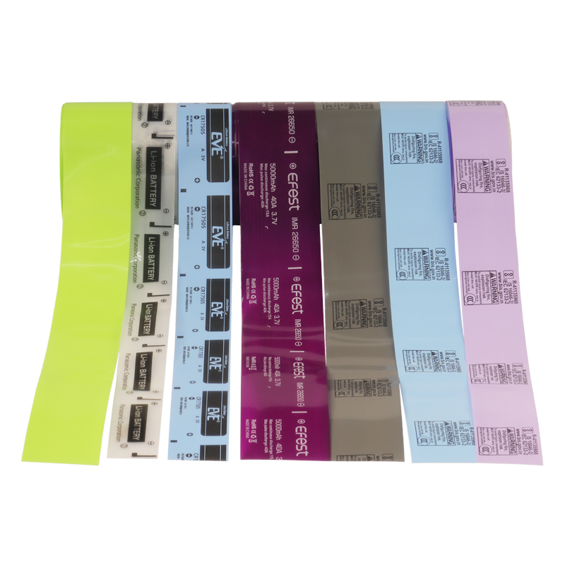 Cylindrical Cell PET Heat Shrink Sleeves Cylindrical Cell PET Heat Shrink Sleeves