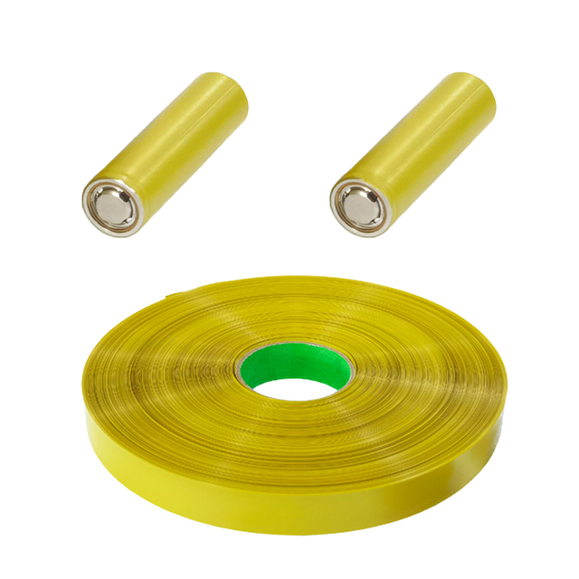 Gold color PET heat shrink wrap sleeve for cylindrical cells