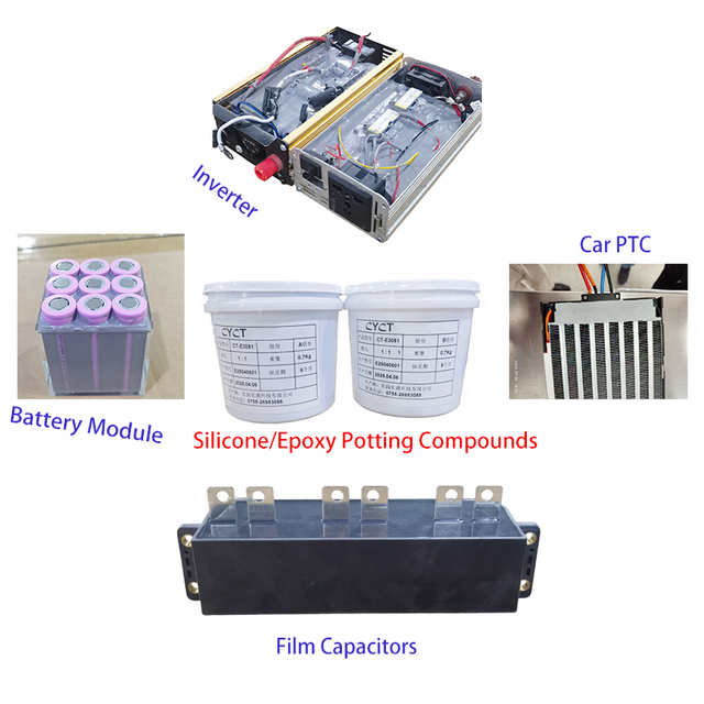 High-performance 2-part potting compound for electronics cooling. Silicone/Epoxy/PU options. Excellent thermal conductivity (1.5W/mK+) & protection.