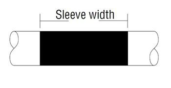 heat shrinkable sleeve size