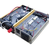 Flame-resistant silicone potting material curing on electronic components for long-term durability and insulation