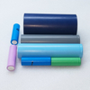 Customized color li-ion cell PET heat shrink wrapping sleeve, flame retardant PET heat shrink tube for cylindrical battery cells